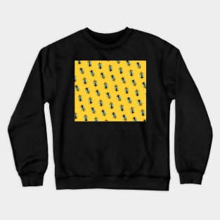 Save The Bees Honeybee Beekeeper Nature Lover Yellow Blue Black Gifts for Him and her Crewneck Sweatshirt